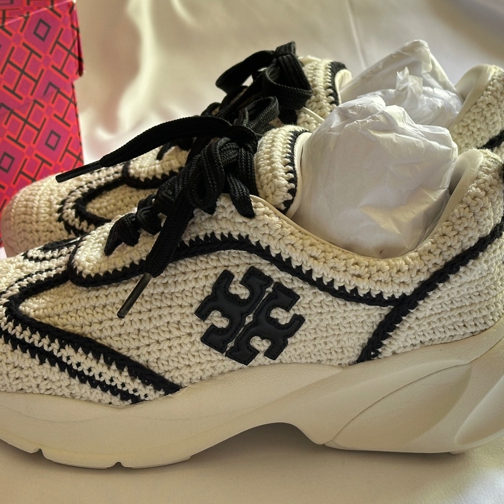 Tory Burch Good Luck Tweed Trainer